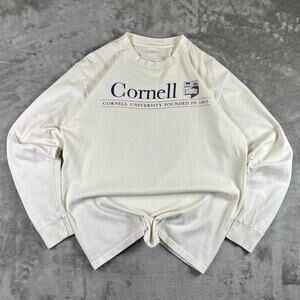 Vintage Cornell University Long Sleeve Shirt Mens Large Ivy League College USA